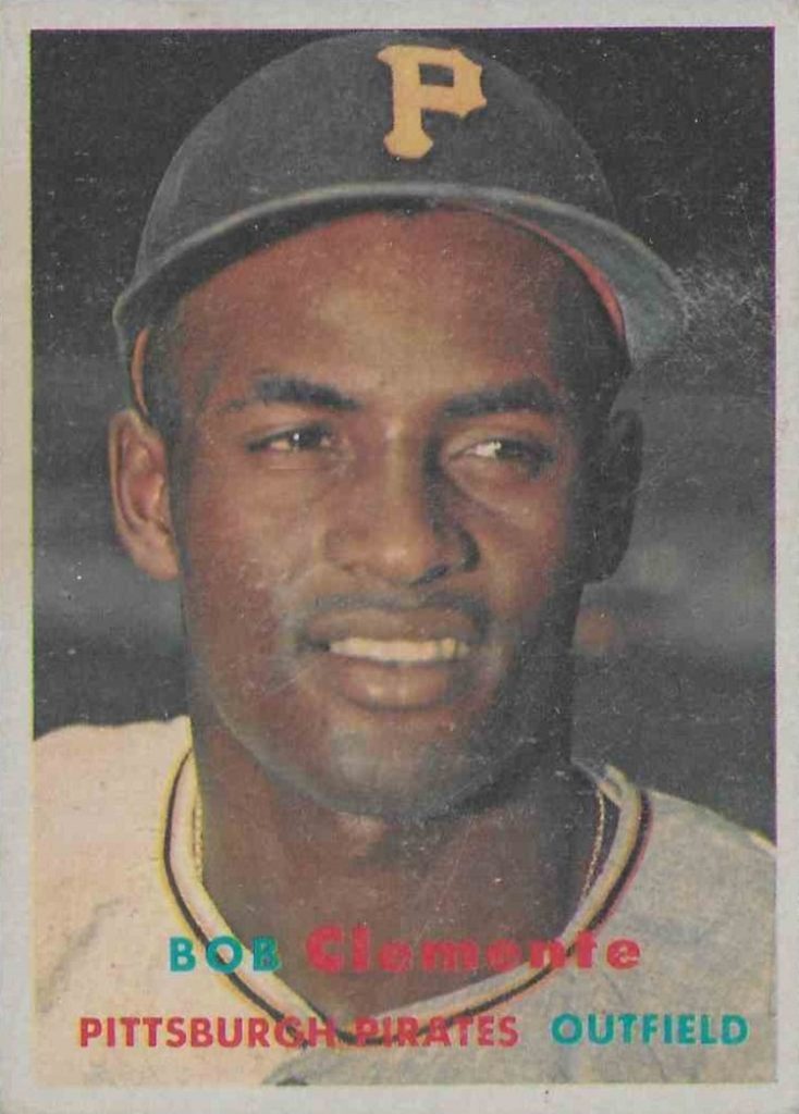 1957 Topps 76 Roberto Clemente small