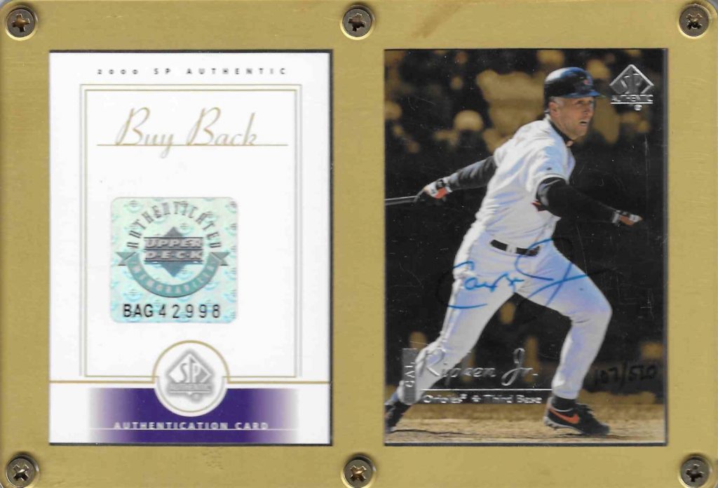 2000 SP Authentic Buybacks Autograph 126 Cal Ripken Jr