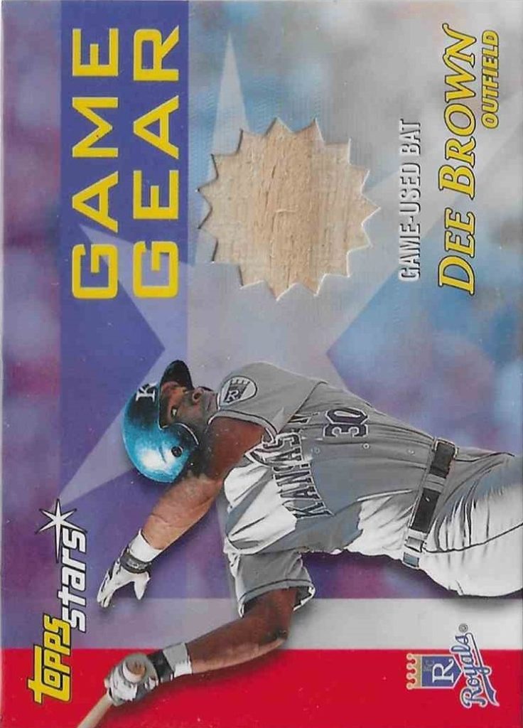 2000 Topps Stars Game Gear Bats GGB9 Dee Brown