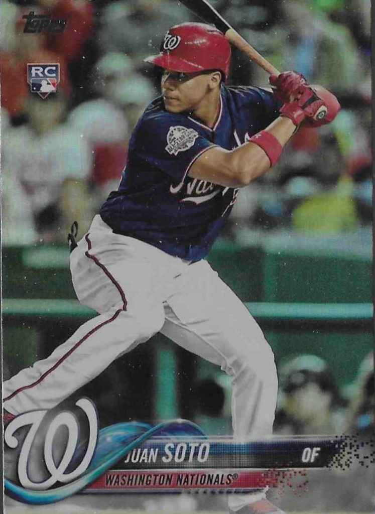 2018 Topps Update US300 Juan Soto Rainbow Foil