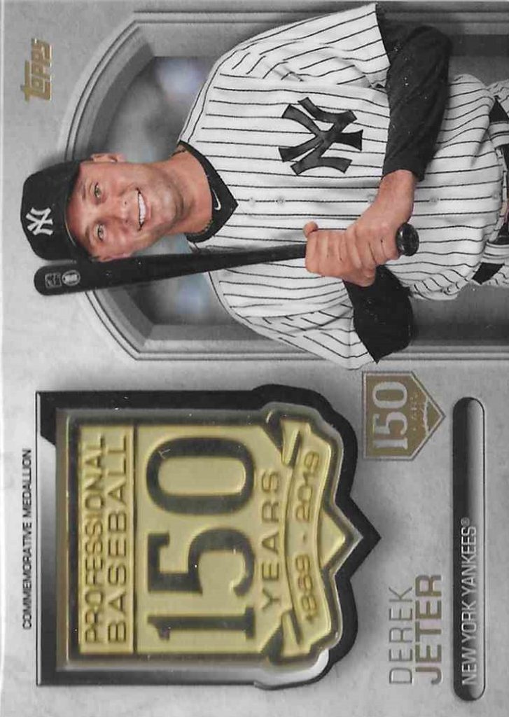 2019 Topps 150th Anniversary Commemorative Medallion AMM-DJ Derek Jeter 150th Anniversary