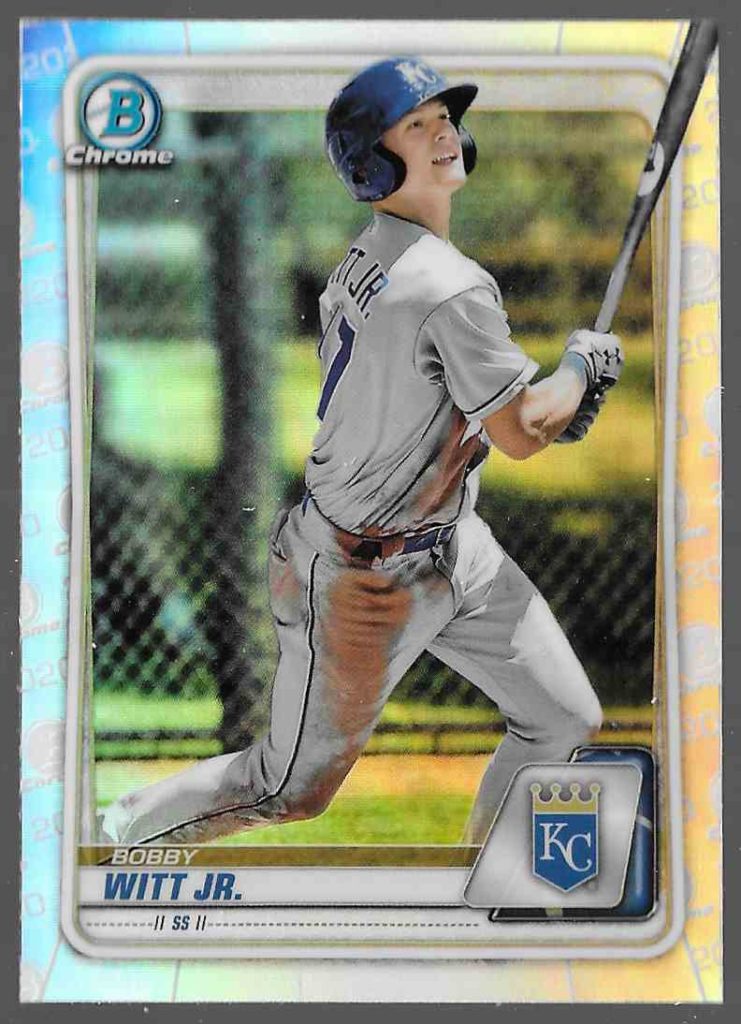 2020 Bowman Chrome Draft BD-152 Bobby Witt Jr. Refractor