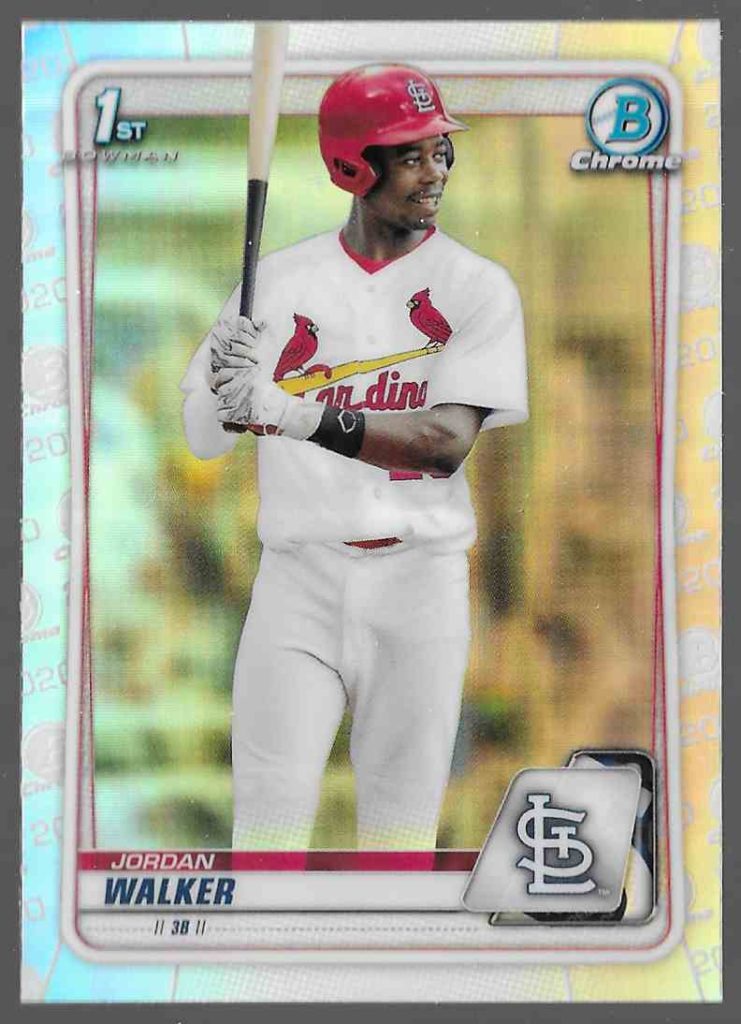 2020 Bowman Chrome Draft BD-57 Jordan Walker Refractor