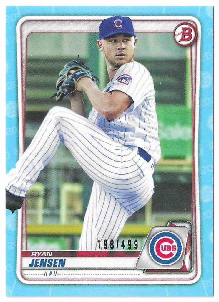 2020 Bowman Paper Draft BD-9 Ryan Jensen Sky Blue