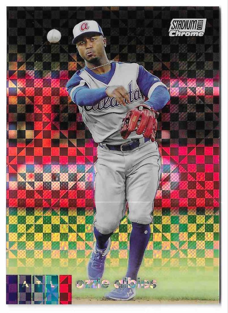 2020 Topps Stadium Club Chrome 286 Ozzie Albies X-Fractor