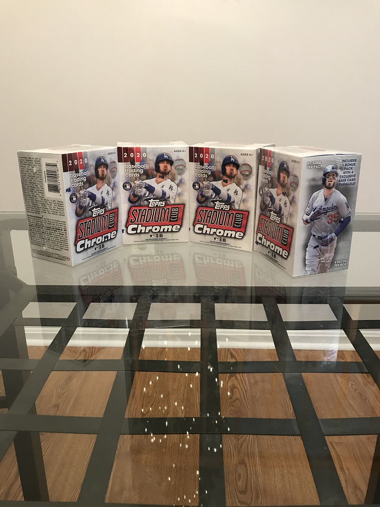 2020 Topps Stadium Club Chrome 4 Blaster Boxes