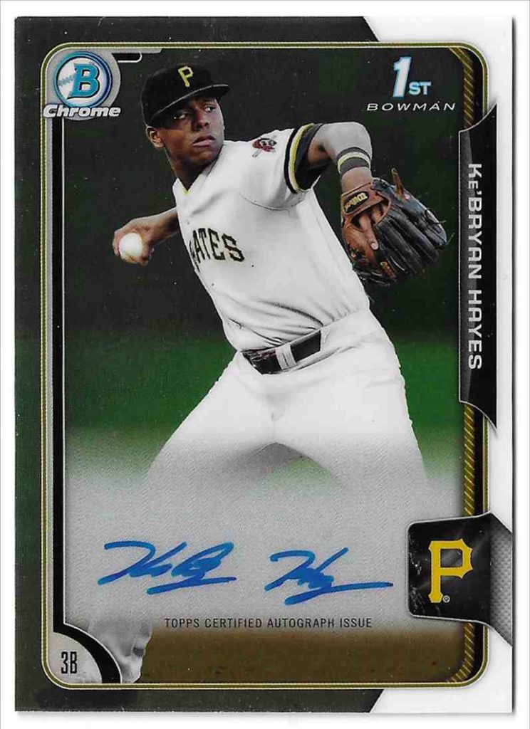 2015 Bowman Chrome Draft Autographs BCA-KHA Ke'Bryan Hayes