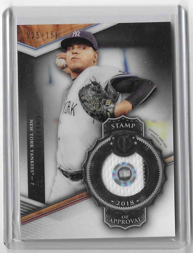 2018 Topps Tribute Stamp of Approval Relic SOA-DB Dellin Betances