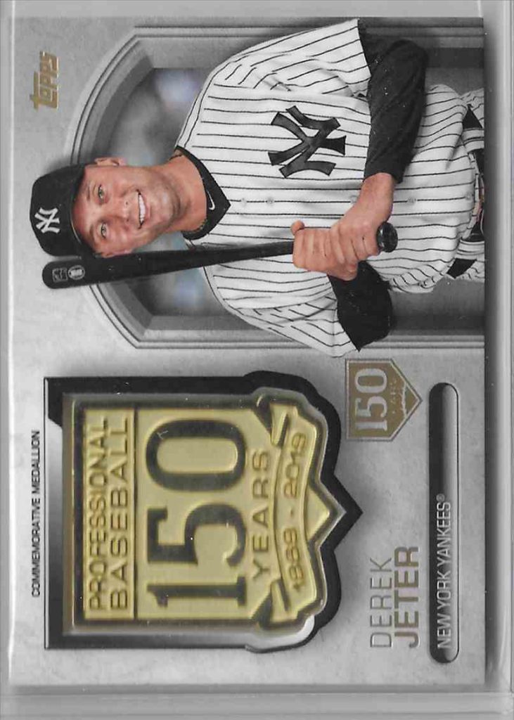 2019 Topps 150th Anniversary Comm. Medallion AMM-DJ Derek Jeter 150th Anniversary