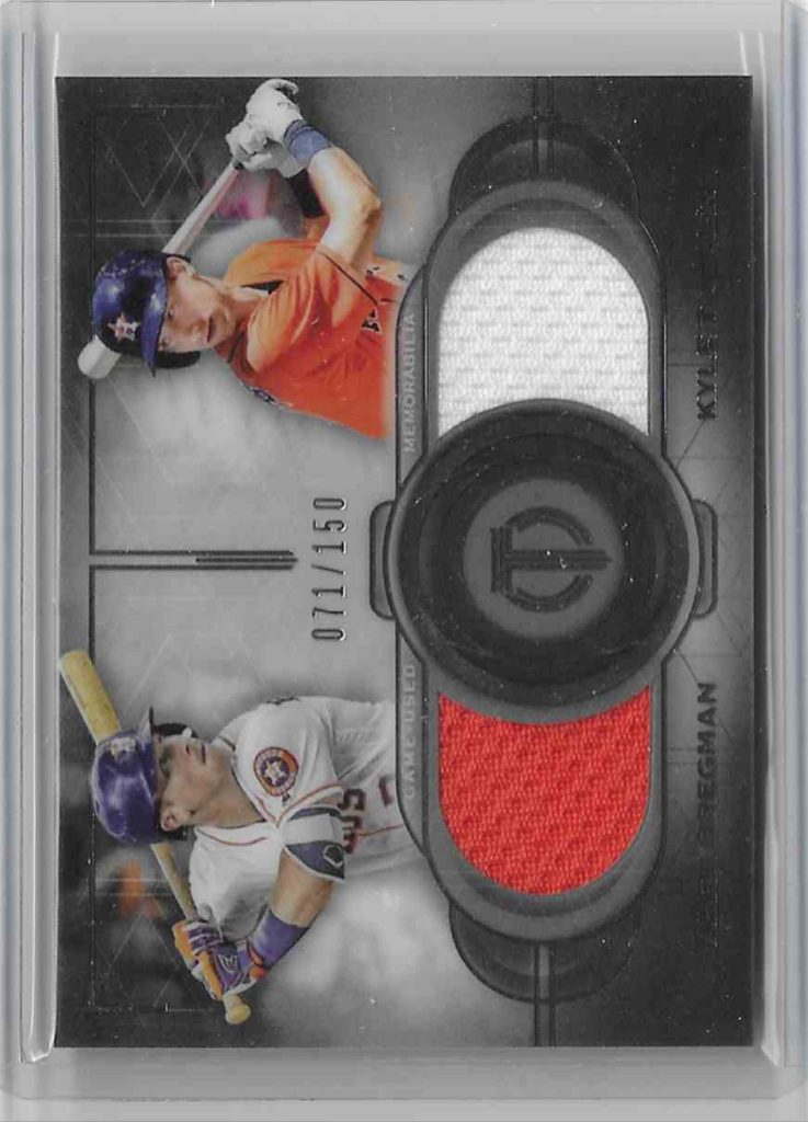 2019 Topps Tribute Dual Relic DR-BT Alex Bregman Kyle Tucker