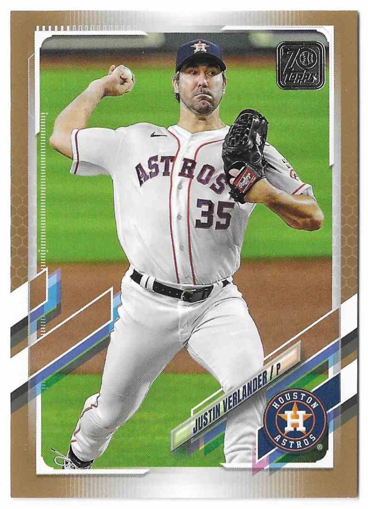 2021 Topps Series 1 112 Justin Verlander Gold