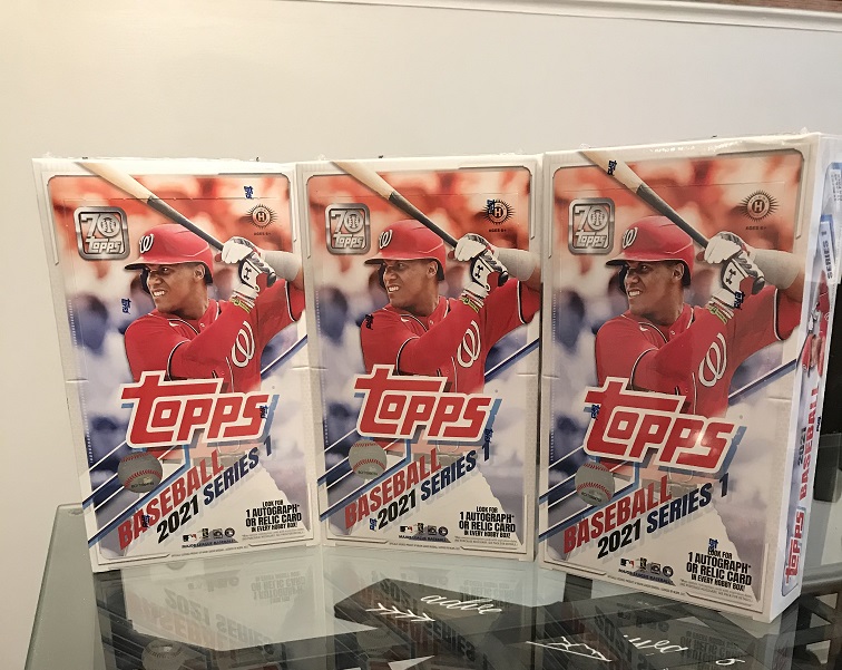 2021 Topps Series 1 3 Hobby Boxes