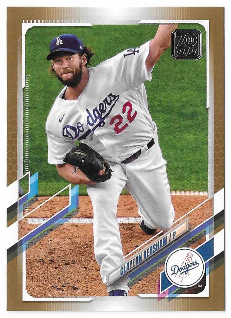 2021 Topps Series 1 67 Clayton Kershaw Gold