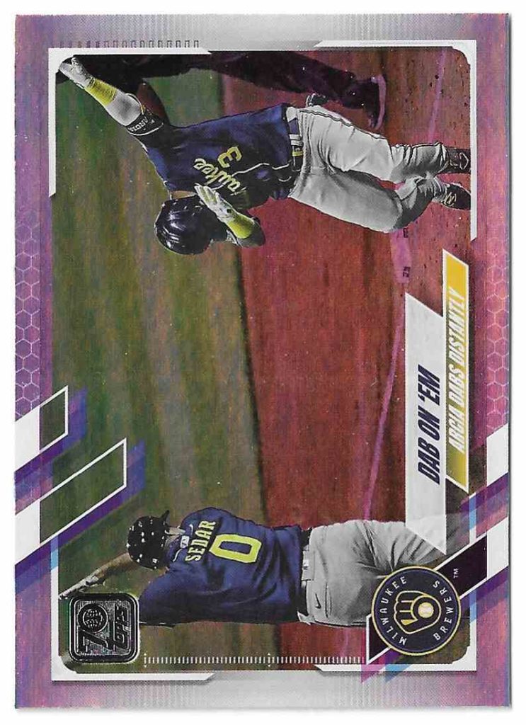 2021 Topps Series 1 7 Dab On 'Em Rainbow Foil