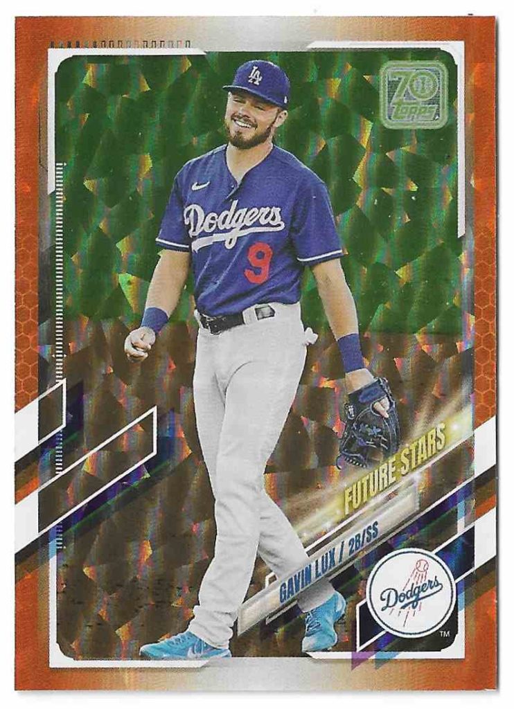 2021 Topps Series 1 83 Gavin Lux Orange Foil