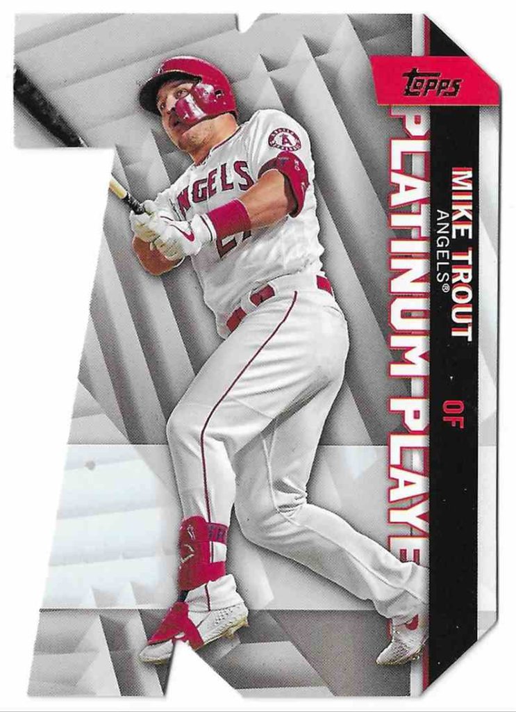 2021 Topps Series 1 Platinum Players Die Cut PDC-1 Mike Trout