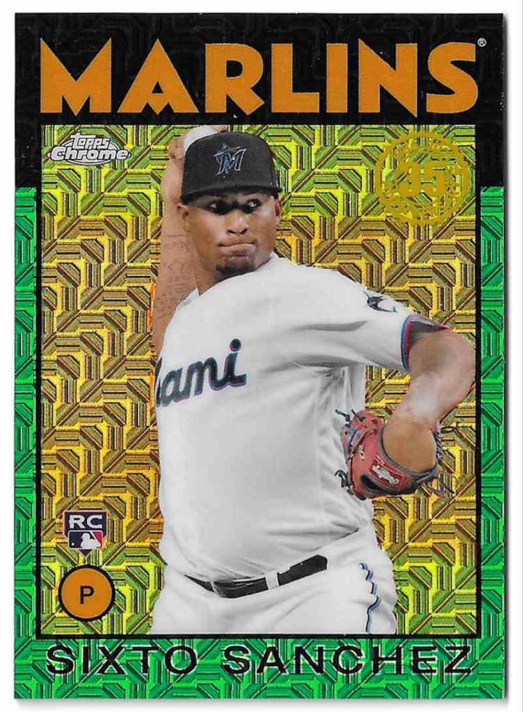 2021 Topps Series 1 Silver Pack 86BC-42 Sixto Sanchez Green