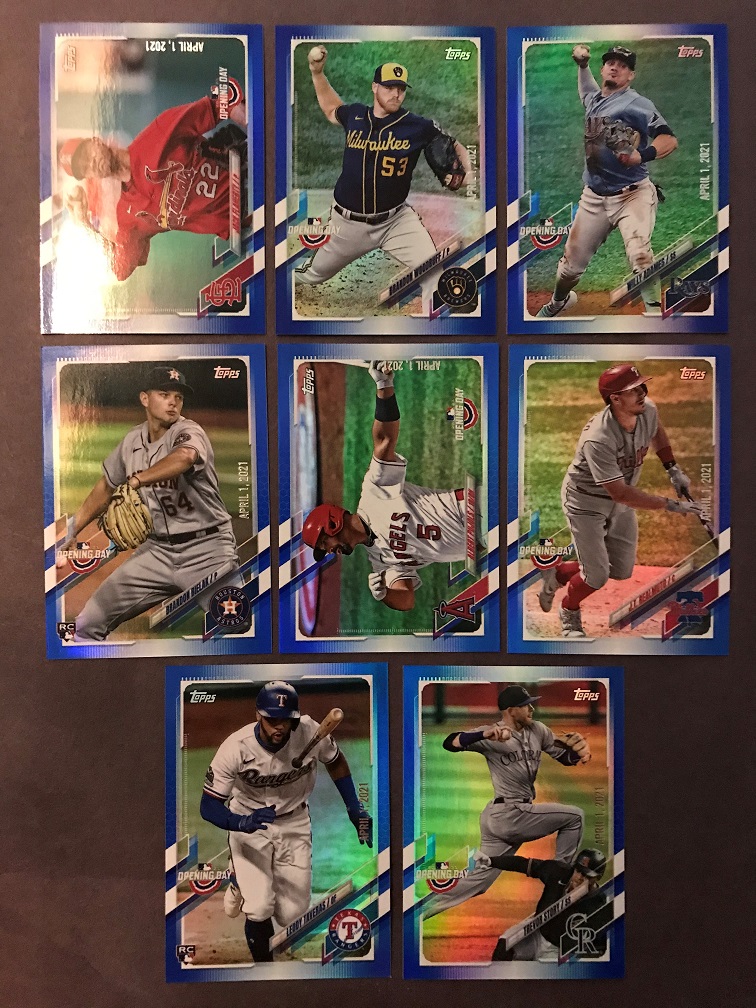 2021 Topps Opening Day Blue Parallels