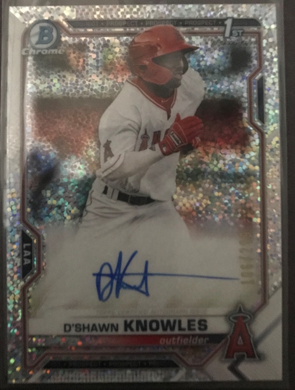 2021 Bowman Chrome D'Shawn Knowles Speckle Auto