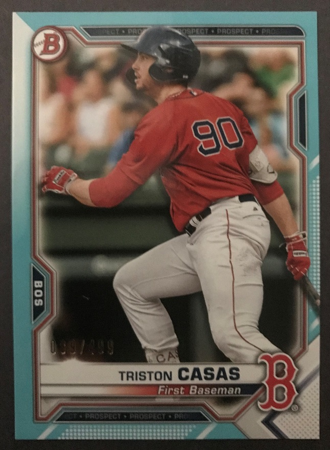 2021 Bowman Paper Triston Casa Sky Blue