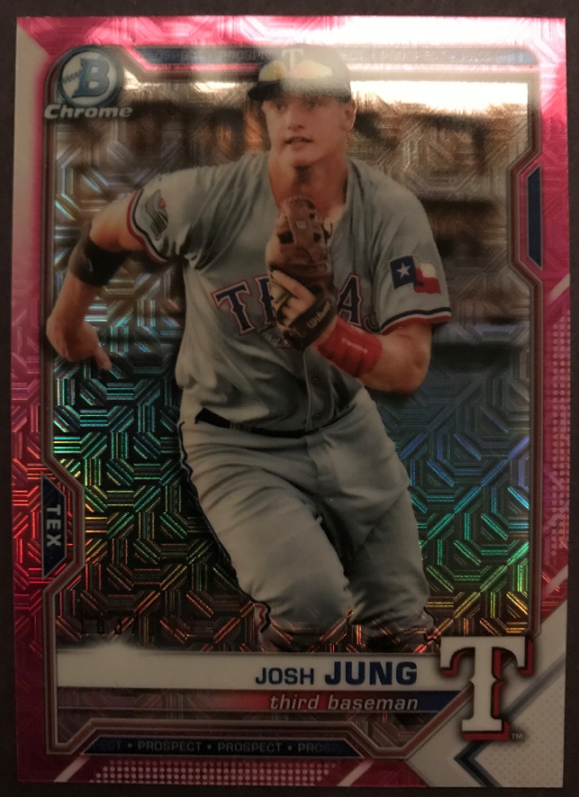 2021 Bowman Chrome Mega Josh Jung Pink