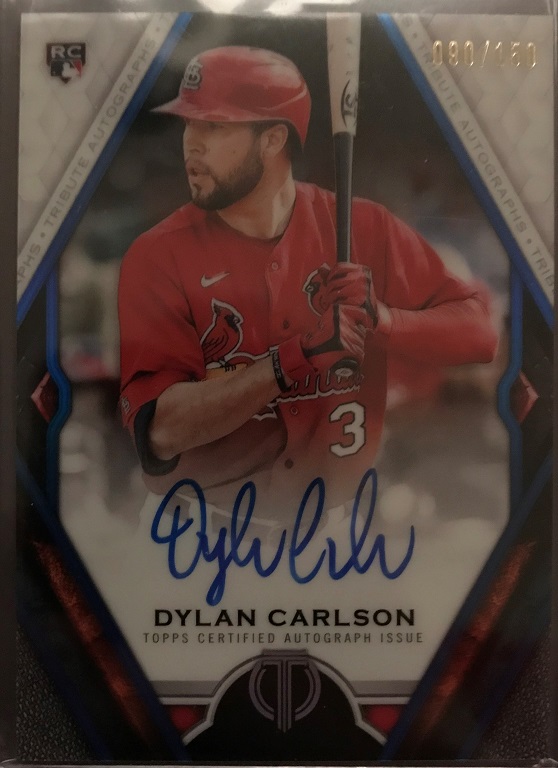 2021 Topps Tribute Dylan Carlson RC Auto