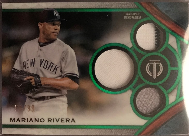 2021 Topps Tribute Mariano Rivera Triple Relic