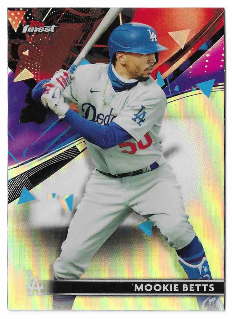 2021 Topps Finest 68 Mookie Betts Refractor