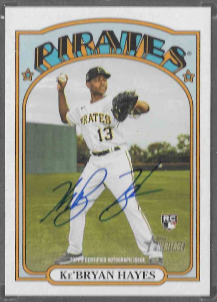 2021 Topps Heritage Ke'Bryan Hayes Real One Auto