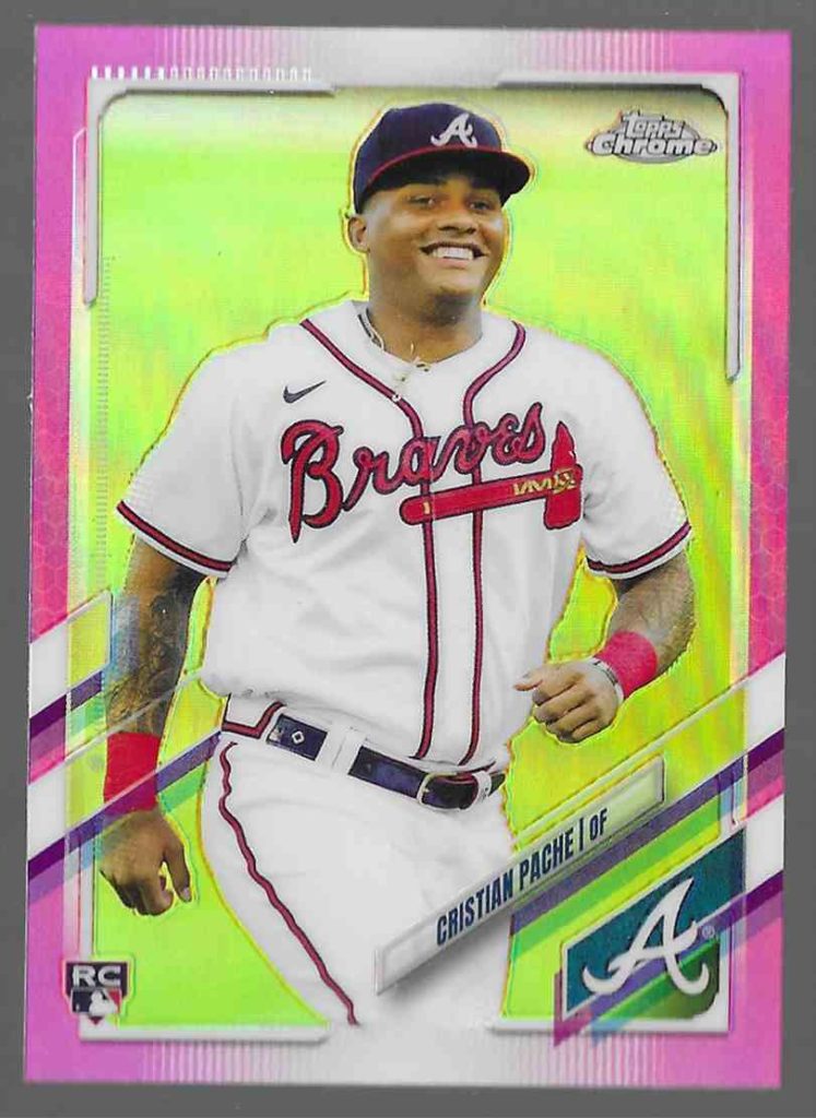 2021 Topps Chrome 178 Cristian Pache Pink