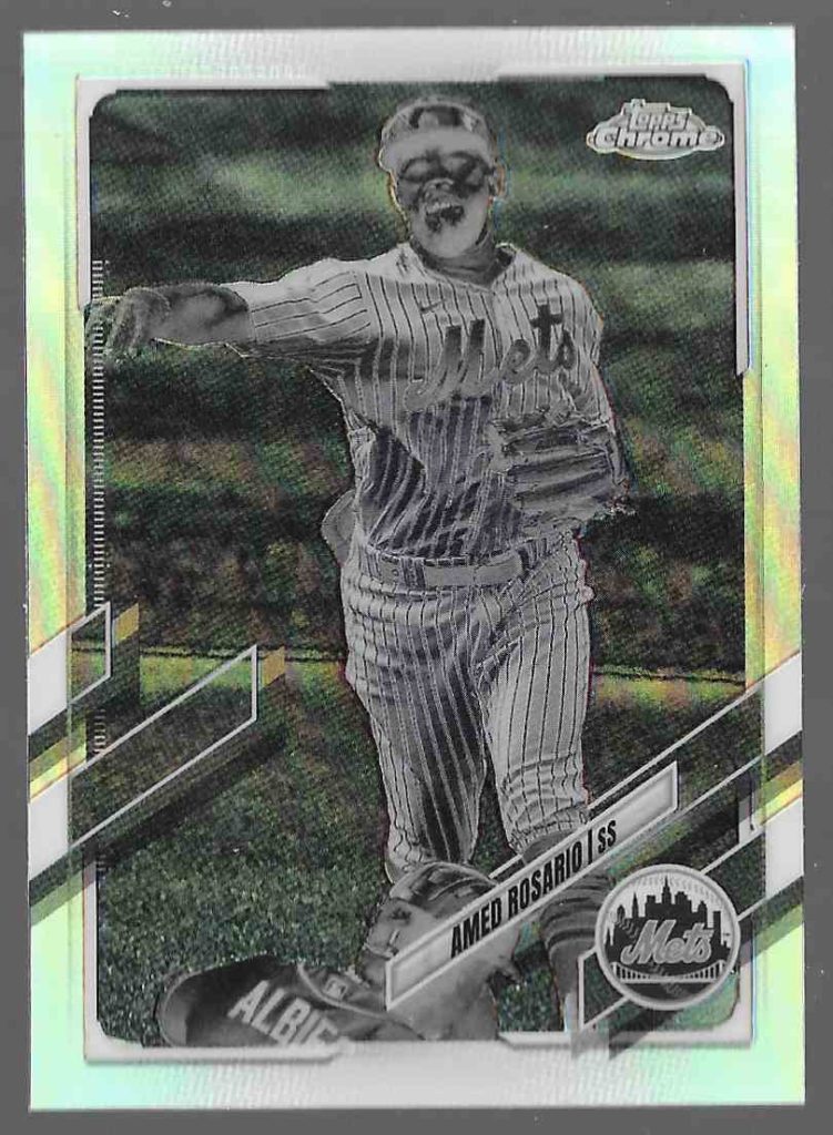 2021 Topps Chrome 190 Amed Rosario Negative