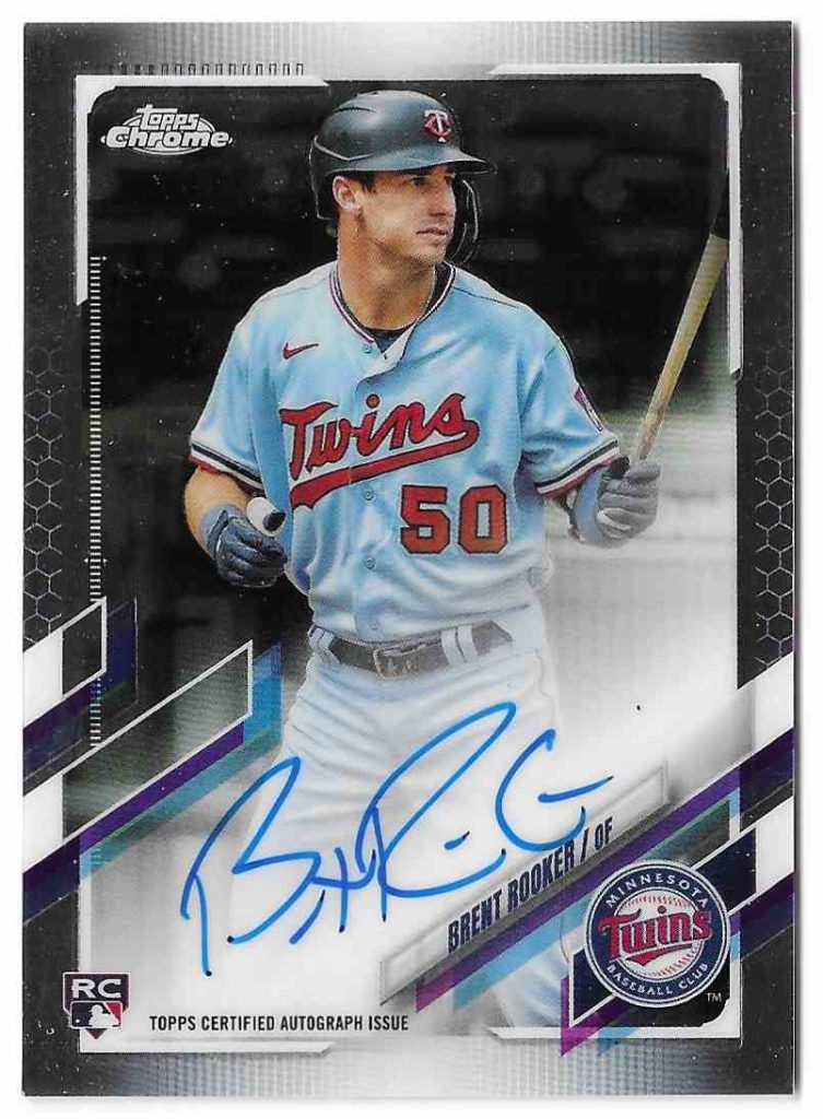 2021 Topps Chrome Rookie Autographs RA-BR Brent Rooker