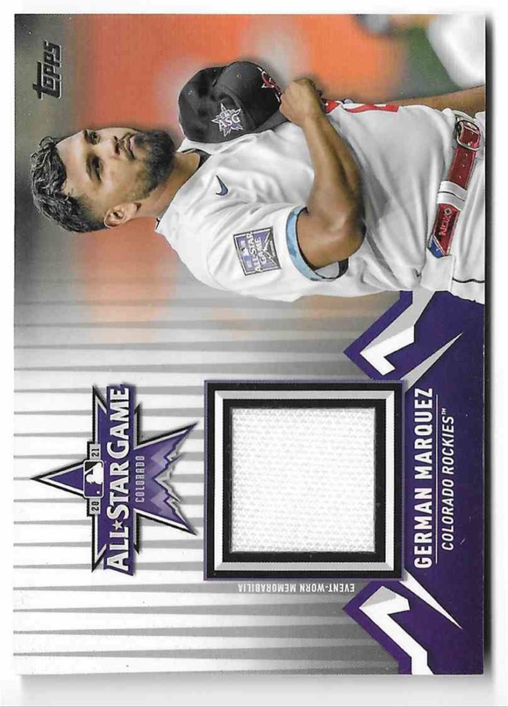 2021 Topps Update All Star Stitches ASSC-GM German Marquez