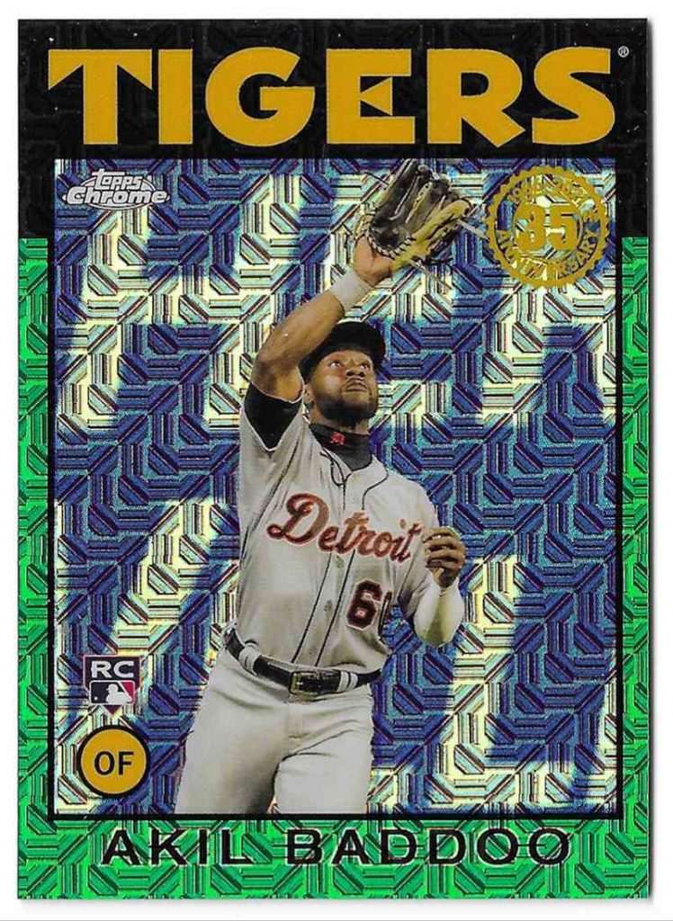 2021 Topps Update Silver Pack 86C-16 Akil Baddoo Green