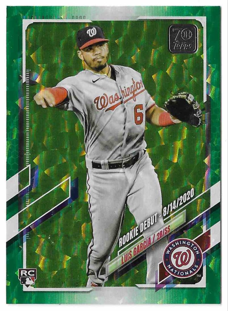 2021 Topps Update US261 Luis Garcia Green Foilboard