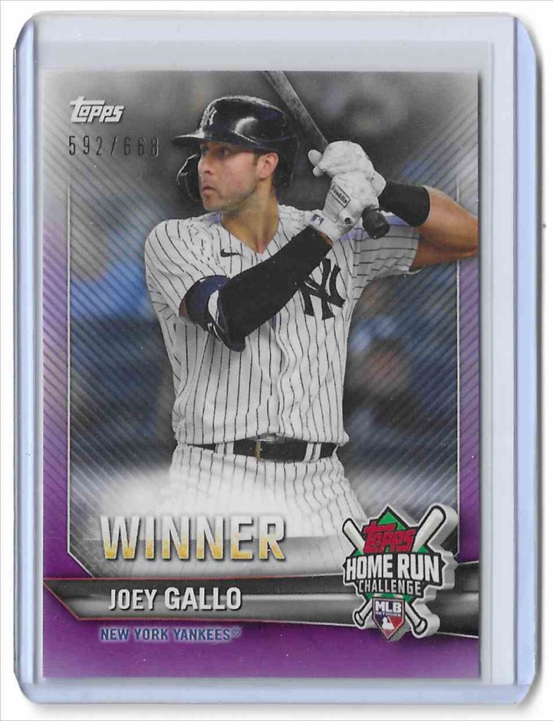 2021 Topps Home Run Challenge HRW-33 Joey Gallo